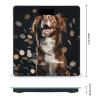 A Dog and Coins Scale for Body Weight Precision Bathroom Weighing Scales with Back Lit LCD Display Sturdy Tempered Glass Body Weight Scales Digital Bathroom Scale 400lb view 2