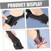 FOYTOKI Wrist Stabilizer Brace with Adjustable Traction Knob Breathable Black Wrist Support for Weightlifting and Sports for Injury Prevention and Workout view 2