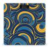 Blue and Yellow Pattern Scale for Body Weight Anti-Slip Tempered Glass Digital Bathroom Scales Clear LCD Display Weighing Scale Safe Rounded Corners Smart Scales view 1