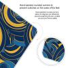 Blue and Yellow Pattern Scale for Body Weight Anti-Slip Tempered Glass Digital Bathroom Scales Clear LCD Display Weighing Scale Safe Rounded Corners Smart Scales view 4