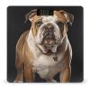 English-Bulldog Scale for Body Weight Anti-Slip Tempered Glass Digital Bathroom Scales Clear LCD Display Weighing Scale Safe Rounded Corners Smart Scales view 1