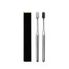HYUEEWX Luxury Toothbrush Gold Silver Tooth Brush Adult Brushes Middle Hard Bristles Elegance Shining Toothbrushes(Silver-2pcs) view 1