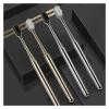 HYUEEWX Luxury Toothbrush Gold Silver Tooth Brush Adult Brushes Middle Hard Bristles Elegance Shining Toothbrushes(Silver-2pcs) view 2