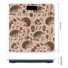 Hedgehog Print Scale for Body Weight Anti-Slip Tempered Glass Digital Bathroom Scales Clear LCD Display Weighing Scale Safe Rounded Corners Smart Scales view 2