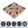 Hedgehog Print Scale for Body Weight Anti-Slip Tempered Glass Digital Bathroom Scales Clear LCD Display Weighing Scale Safe Rounded Corners Smart Scales view 3