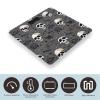 Skull and Lightning Scale for Body Weight Anti-Slip Tempered Glass Digital Bathroom Scales Clear LCD Display Weighing Scale Safe Rounded Corners Smart Scales view 3