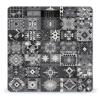 Gray Pattern Background Scale for Body Weight Anti-Slip Tempered Glass Digital Bathroom Scales Clear LCD Display Weighing Scale Safe Rounded Corners Smart Scales view 1