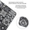 Gray Pattern Background Scale for Body Weight Anti-Slip Tempered Glass Digital Bathroom Scales Clear LCD Display Weighing Scale Safe Rounded Corners Smart Scales view 4