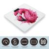 Dark Peach Flamingo Scale for Body Weight Anti-Slip Tempered Glass Digital Bathroom Scales Clear LCD Display Weighing Scale Safe Rounded Corners Smart Scales view 3
