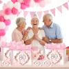 Happy 80th Birthday Gift Bag Decorations for Women Pink 80th Birthday Wrapping Paper Bag with Tissue Paper Card Floral 80 Year Old Party Favor Wrap Bags for Her Mom Wife 80 & Fabulous Bday Supplies view 2