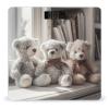 Bear Sitting on Shelf Scale for Body Weight Anti-Slip Tempered Glass Digital Bathroom Scales Clear LCD Display Weighing Scale Safe Rounded Corners Smart Scales view 1
