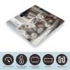 Bear Sitting on Shelf Scale for Body Weight Anti-Slip Tempered Glass Digital Bathroom Scales Clear LCD Display Weighing Scale Safe Rounded Corners Smart Scales view 3