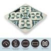 Geometric Design Pictures Scale for Body Weight Anti-Slip Tempered Glass Digital Bathroom Scales Clear LCD Display Weighing Scale Safe Rounded Corners Smart Scales view 3