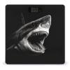 Black Shark Head Scale for Body Weight Anti-Slip Tempered Glass Digital Bathroom Scales Clear LCD Display Weighing Scale Safe Rounded Corners Smart Scales view 1