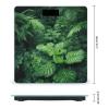Densely Growing Green Plants Scale for Body Weight Anti-Slip Tempered Glass Digital Bathroom Scales Clear LCD Display Weighing Scale Safe Rounded Corners Smart Scales view 2