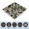 Green Style Pattern Scale for Body Weight Anti-Slip Tempered Glass Digital Bathroom Scales Clear LCD Display Weighing Scale Safe Rounded Corners Smart Scales view 3