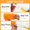 2 Pcs with 1 Handle Reusable Duster Refills, Washable Microfiber Dusters, 360Cleaning Tools for Home, Office, Blinds, Car, Pet, Furniture, Fan view 4