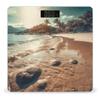 The Beach Has Sand Scale for Body Weight Anti-Slip Tempered Glass Digital Bathroom Scales Clear LCD Display Weighing Scale Safe Rounded Corners Smart Scales view 1
