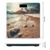 The Beach Has Sand Scale for Body Weight Anti-Slip Tempered Glass Digital Bathroom Scales Clear LCD Display Weighing Scale Safe Rounded Corners Smart Scales view 2