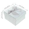 FUOYLOO 6pcs Small Foldable Boxes with Lid and Ribbon, Gray 9X8.5X5.5Cm, Bulk Present Boxes for Birthday, Wedding, and Party Wrapping view 2