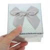 FUOYLOO 6pcs Small Foldable Boxes with Lid and Ribbon, Gray 9X8.5X5.5Cm, Bulk Present Boxes for Birthday, Wedding, and Party Wrapping view 3