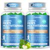 2 Pack 60-IN-1 Liposomal Methylated Multivitamin Gummy for Men Overall 4500MG+,Vitamin A C D3 K E B Complex ,Probiotics,Omega 3,CoQ10,Zinc,120+ Nutrients,for Immune,Heart and Digestive Wellness view 1