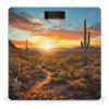 Saguaros at Sunset Scale for Body Weight Anti-Slip Tempered Glass Digital Bathroom Scales Clear LCD Display Weighing Scale Safe Rounded Corners Smart Scales view 1
