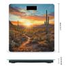 Saguaros at Sunset Scale for Body Weight Anti-Slip Tempered Glass Digital Bathroom Scales Clear LCD Display Weighing Scale Safe Rounded Corners Smart Scales view 2