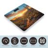 Saguaros at Sunset Scale for Body Weight Anti-Slip Tempered Glass Digital Bathroom Scales Clear LCD Display Weighing Scale Safe Rounded Corners Smart Scales view 3