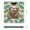 Adorable Sloth Scale for Body Weight Precision Bathroom Weighing Scales with Back Lit LCD Display Sturdy Tempered Glass Body Weight Scales Digital Bathroom Scale 400lb view 2