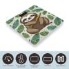 Adorable Sloth Scale for Body Weight Precision Bathroom Weighing Scales with Back Lit LCD Display Sturdy Tempered Glass Body Weight Scales Digital Bathroom Scale 400lb view 3