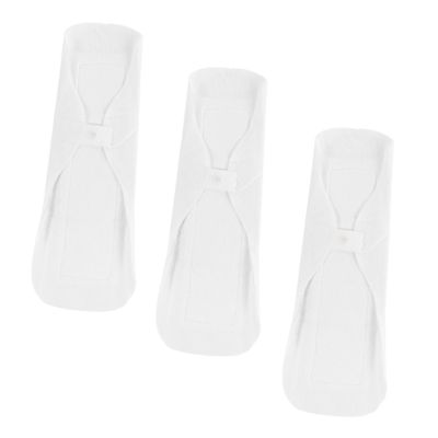 ADOCARN Reusable Menstrual Pads 3Pcs Set 270Mm Washable Cotton Sanitary Napkins for Women Postpartum Puerpera Feminine Care Cloth Panty Liners