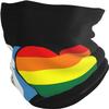 LOKLNEYK Guatemala Flag and LGBT Flag Winter Warm Neck Scarf Coldproof Face Piece Cycling Face Mask view 1