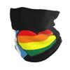 LOKLNEYK Guatemala Flag and LGBT Flag Winter Warm Neck Scarf Coldproof Face Piece Cycling Face Mask view 2