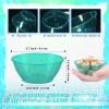 100 Pack 6oz Glitter Green Disposable Plastic Bowls ,Glitter Small Bowls for Ice Cream, Candy, Soup, Salsa, Fruit. Great for Parties Birthday Valentine Day Weddings Baby Showers Holiday Events.(Green) view 2