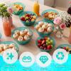 100 Pack 6oz Glitter Green Disposable Plastic Bowls ,Glitter Small Bowls for Ice Cream, Candy, Soup, Salsa, Fruit. Great for Parties Birthday Valentine Day Weddings Baby Showers Holiday Events.(Green) view 4