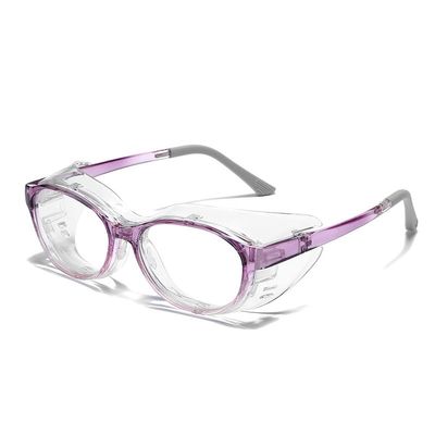 TR TOP RIVER Hydrating Dry Eyes Glasses with Soft Silicone Moisture Chambers, Reusable Moisture Pad, for Cataract Surgery Recovery (Purple)