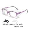 TR TOP RIVER Hydrating Dry Eyes Glasses with Soft Silicone Moisture Chambers, Reusable Moisture Pad, for Cataract Surgery Recovery (Purple) view 3
