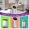 21 Gallon Drawstring Trash Bags 100 Count 1.2 Mil Heavy Duty Large Garbage Liners Fits All 20-21.1 Gallon 50-80 Liter Trash Can for Home Office Kitchen Compatible with Code G view 2