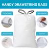 21 Gallon Drawstring Trash Bags 100 Count 1.2 Mil Heavy Duty Large Garbage Liners Fits All 20-21.1 Gallon 50-80 Liter Trash Can for Home Office Kitchen Compatible with Code G view 4