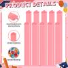 100 Pcs Graduation Cap Shaped Straws Disposable Plastic Drinking Straw Grad Caps Straw for Graduation Beverage Cocktail 2026 Congrats Grad Party Supplies (Pink) view 3