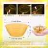 100 Pack 6oz Glitter Gold Disposable Plastic Bowls, Glitter Small Bowls for Ice Cream, Candy, Salsa, Fruit. Great for Mother's Day, Parties, Birthday, Weddings, Baby Showers, Holiday Events (Gold) view 2