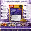 WOTIHA Culinary Lavender Powder (8.8 oz / 250g) - 100% Natural Ultra-Fine Lavender Flower Powder - Edible Grade for Baking, Drinks & DIY Beauty - Naturally Gluten-Free & Caffeine-Free - Non-GMO view 2