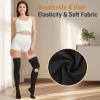 NURCOM 20-30 mmHg Medical Compression Stockings for Women and Men, Closed Toe Thigh High Compression Socks with Dot Silicone Band, Graduated Support Stockings for Varicose Veins, DVT, Post-Surgery view 3