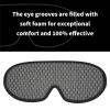 3D Mesh Breathable Sleep Eye Mask, Light Blocking Eye Mask, Zero Pressure Eye Mask, Soft Eye Cover, Comfort Blindfold, Travel Eye Mask, Night Sleep Mask, Gray view 3