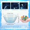 100 Pack 6oz Glitter Blue Disposable Plastic Bowls, Glitter Small Bowls for Ice Cream, Candy, Salsa, Fruit. Great for Mother's Day, Parties, Birthday, Weddings, Baby Showers, Holiday Events ( Blue) view 2