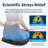 Starlo Sondour Travel Seat Cushion, Airplane Cushion Long Flight, Portable Airline Cushion with Air Pump, Wheelchair Cushion;Pressure Relief Inflatable Seat Cushion (Round Black) view 2