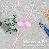 CIMAXIC 10Pcs Love Heart Straws Creative Drinking Straws for Valentine Party Bachelorette Celebration Couples S Party Supplies view 3
