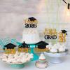 Migeaks 24Pcs Graduation Cupcake Topper, Class of 2026 Cupcake Topper Supplies for 2026 Congrats Grad Cap Diploma Cake Decor Graduate Celebration Party Cake Decorations Supplies (Black Orange -24) view 4