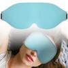 3D Sleeping Eye Mask, Total Blackout Blindfold, Zero Pressure Eye Cover, Breathable Soft Mask, Travel Nap Eye Mask, Deep Night Sleep Mask, Blue view 4